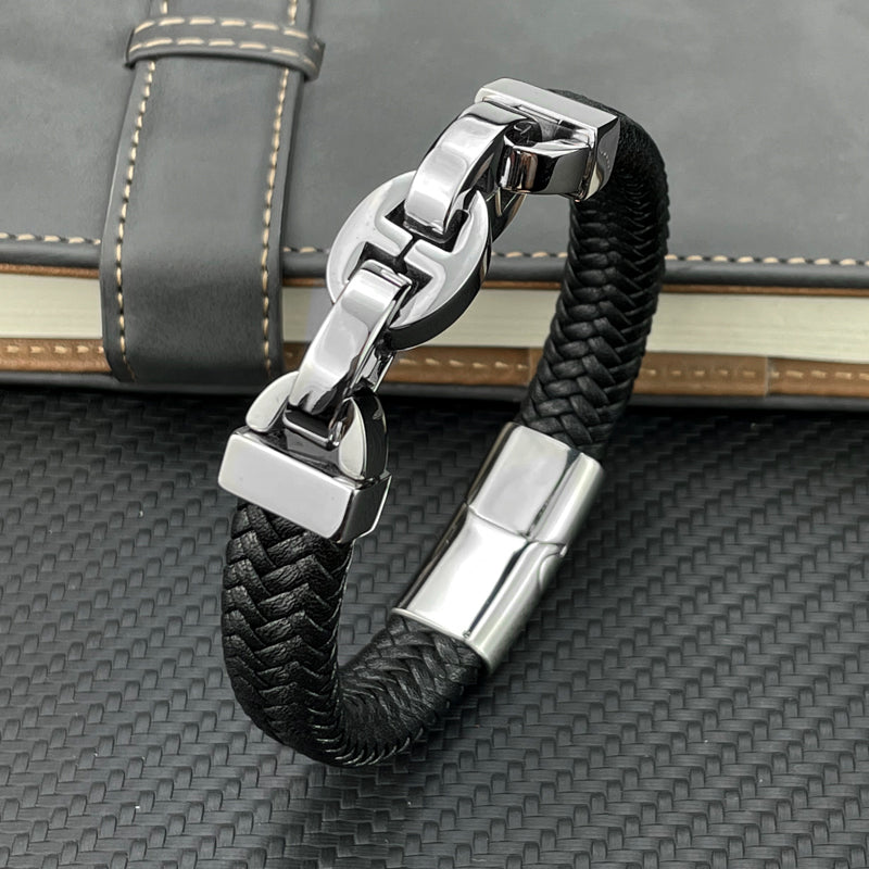 Strapazierfähiges Herren Lederarmband – Vintage Design, hochwertiges Leder, für jeden Anlass 2