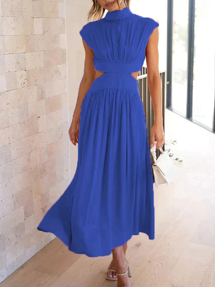 Elegant Floral Maxi Dress for Women, Long Sleeve, Luxurious Fabric, Perfect for Weddings and Special Occasions, Red-3