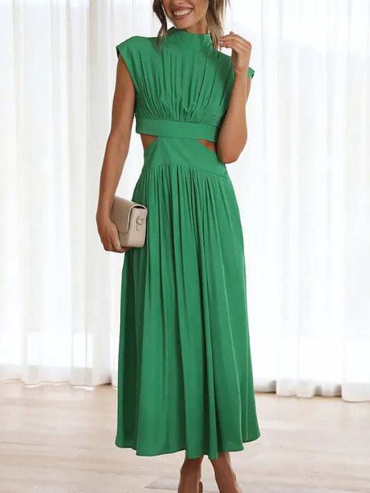 Elegant Floral Maxi Dress for Women, Long Sleeve, Luxurious Fabric, Perfect for Weddings and Special Occasions, Red-1
