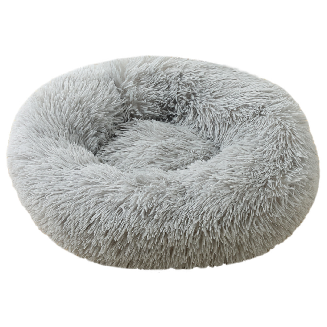 Dog Calming Bed Ultra Plush Cozy Nest With Raised Rim For Relaxing Sleep Fall 2025 Gift Idea