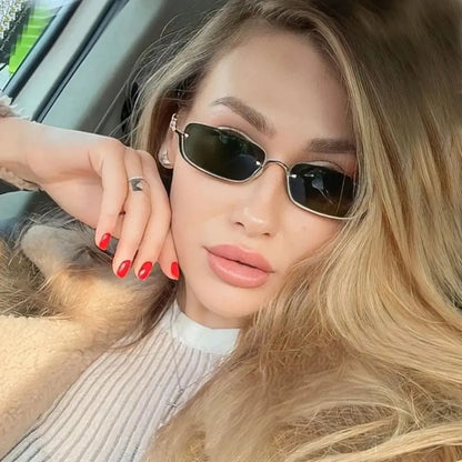 Trendy Damen Sonnenbrille – Metallrahmen, retro, für Freizeit und Sport 2