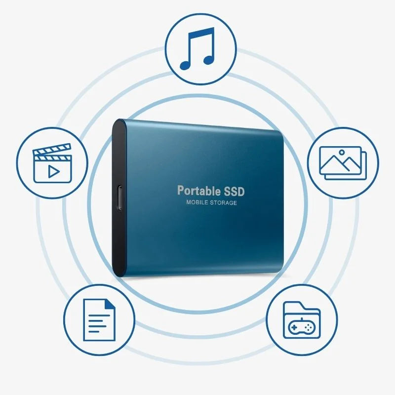 External SSD Travel-Friendly USB 3.1 Ultra Fast Backup Drive