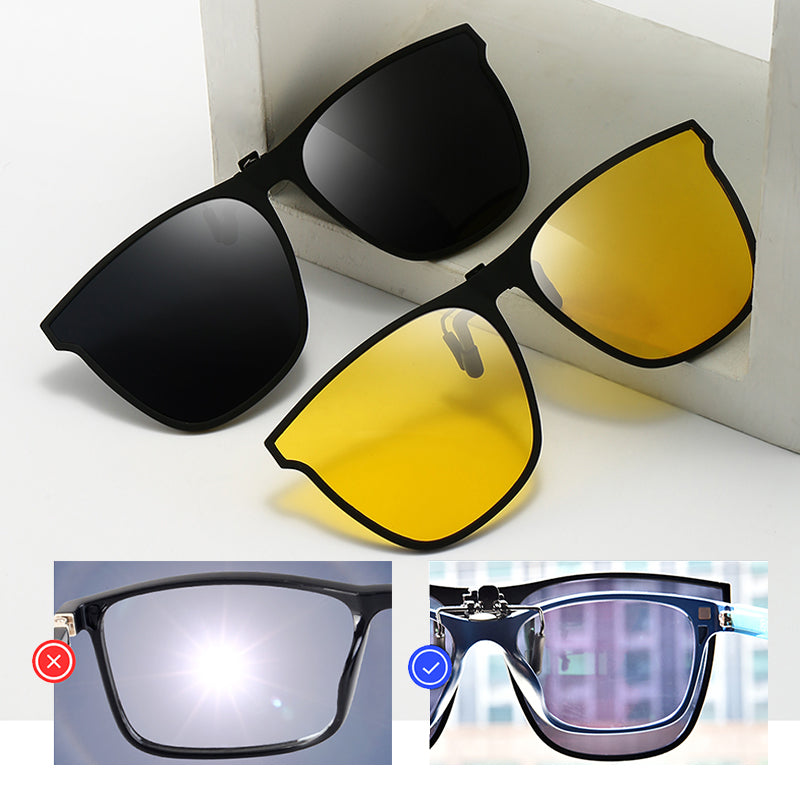 Ultraleichter polarisierender Sonnenbrillen-Clip für Brillenträger – UV400-Schutz, flexibles Design, ideal für Outdoor 5