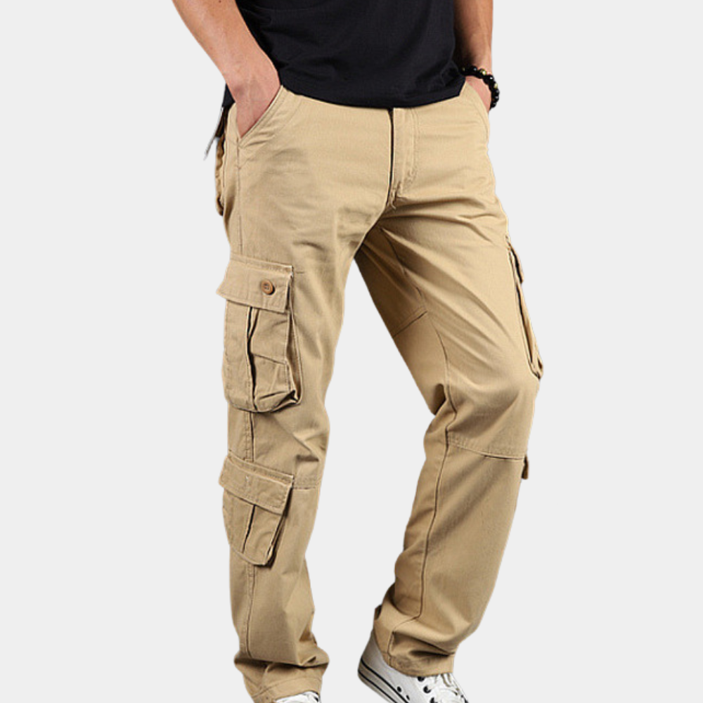 Versatile men's cargo pants – trendy fit, durable fabric, for casual outings 2