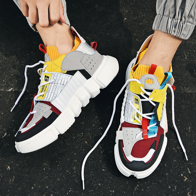 Versatile men’s skater sneakers – streetwear style, breathable material, for everyday wear 1