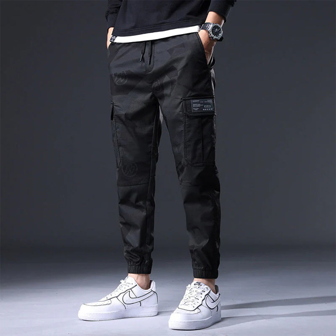 Versatile men's streetwear trousers – utility fit, breathable cotton, for casual outings 1