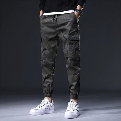 Versatile men's streetwear trousers – utility fit, breathable cotton, for casual outings 2