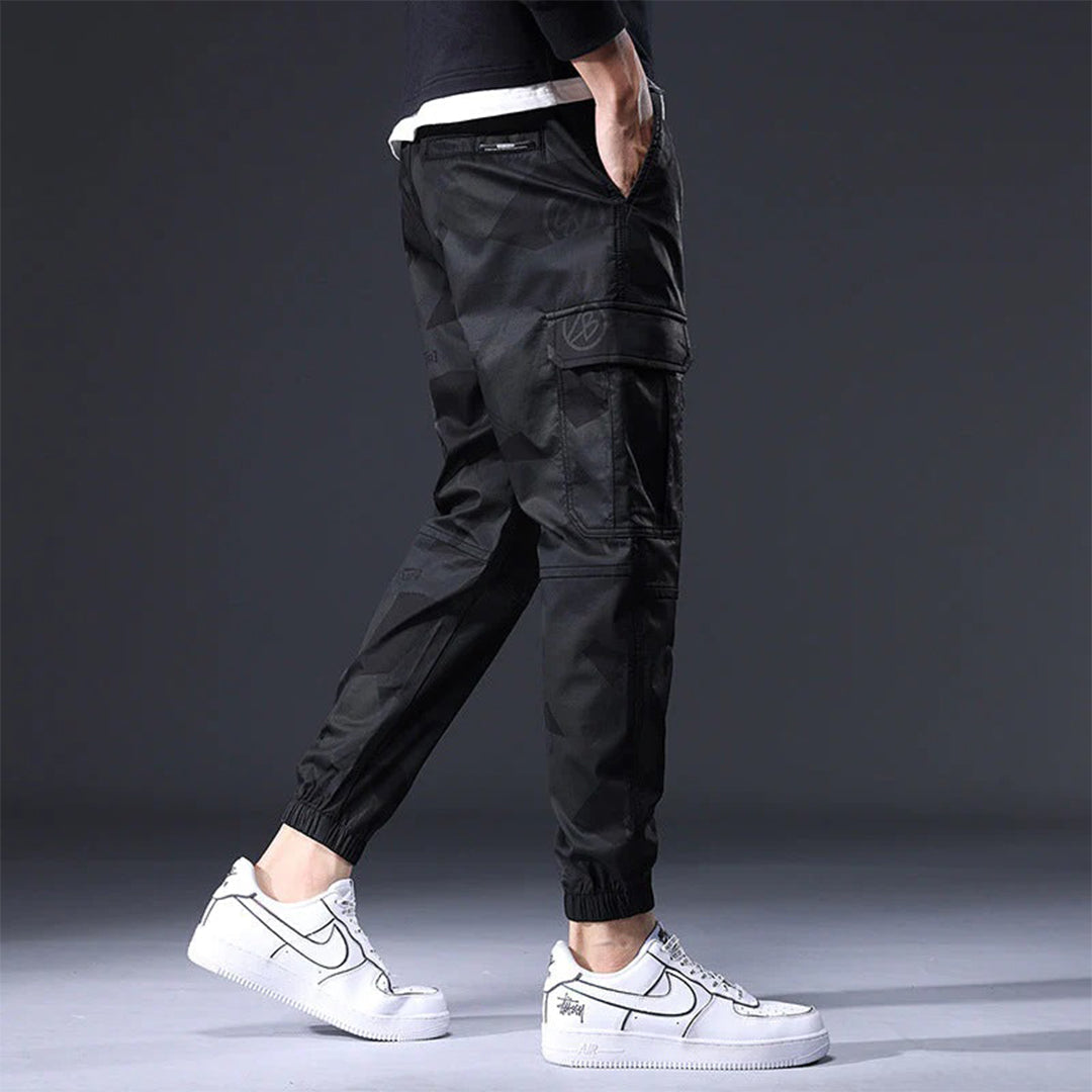 Versatile men's streetwear trousers – utility fit, breathable cotton, for casual outings 4