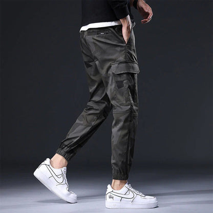 Versatile men's streetwear trousers – utility fit, breathable cotton, for casual outings 5