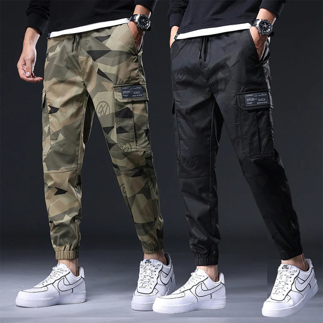 Versatile men's streetwear trousers – utility fit, breathable cotton, for casual outings 6
