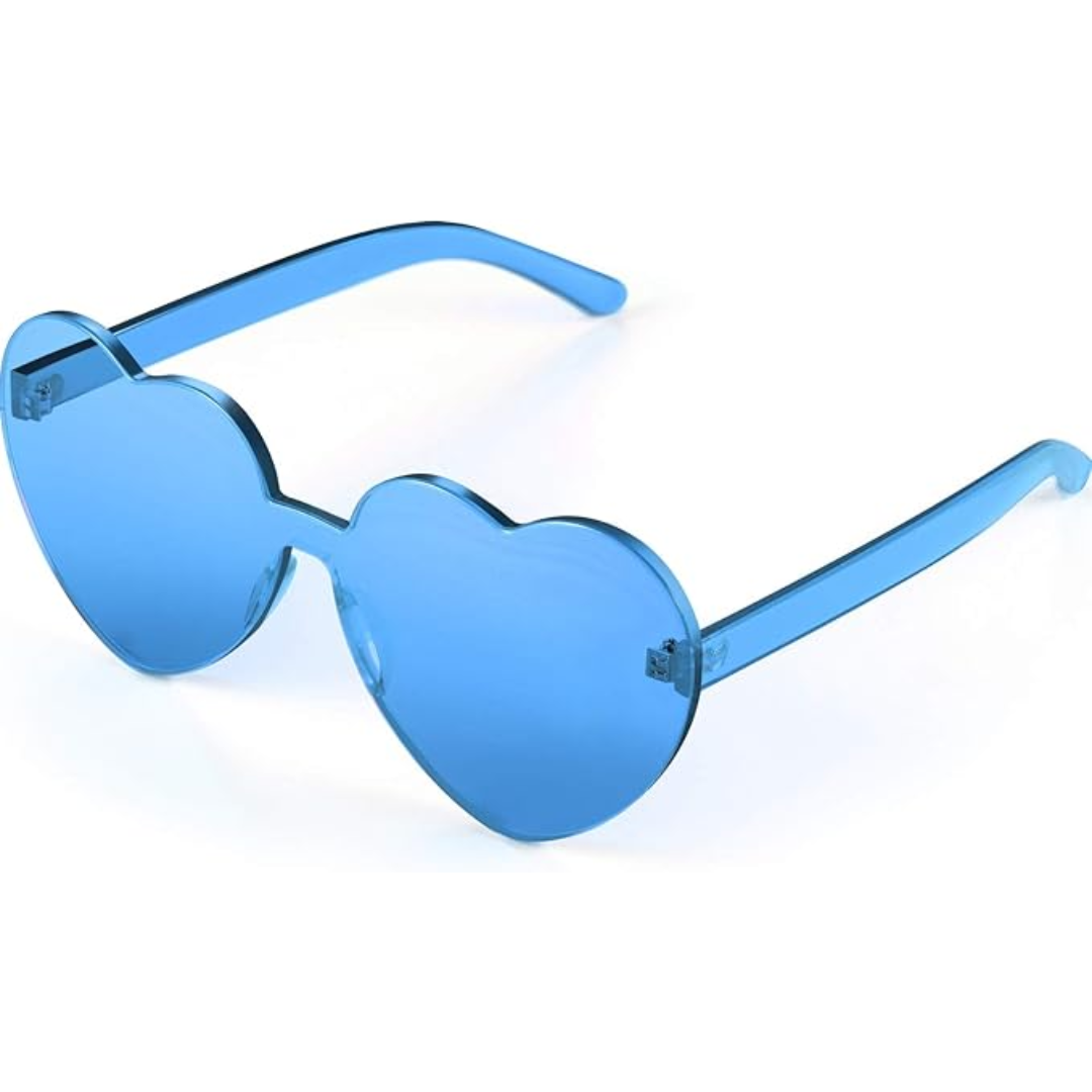 Verspielte Damen Sonnenbrille – herzförmiges, randloses Design, leicht, für den Sommer 2