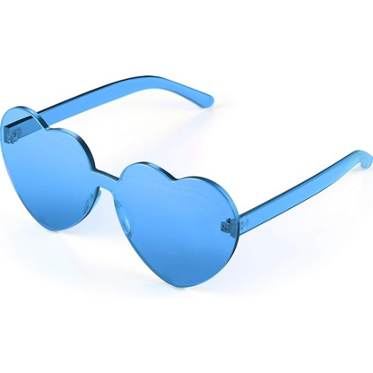 Verspielte Damen Sonnenbrille – herzförmiges, randloses Design, leicht, für den Sommer 2