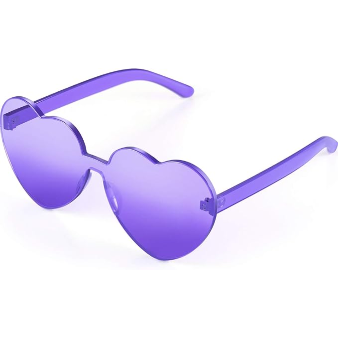 Verspielte Damen Sonnenbrille – herzförmiges, randloses Design, leicht, für den Sommer 8