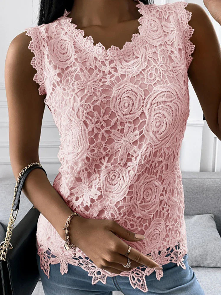 Vielseitiges Damen Top – O-Ausschnitt, weicher Stoff, für festliche Anlässe 2