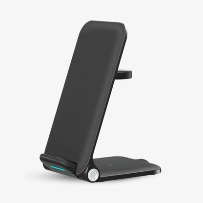 Cordless Charging Stand Foldable Desk Charger Space Saving