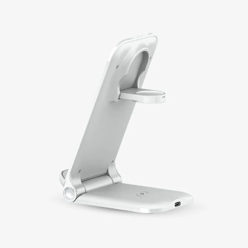 Cordless Charging Stand Foldable Desk Charger Space Saving