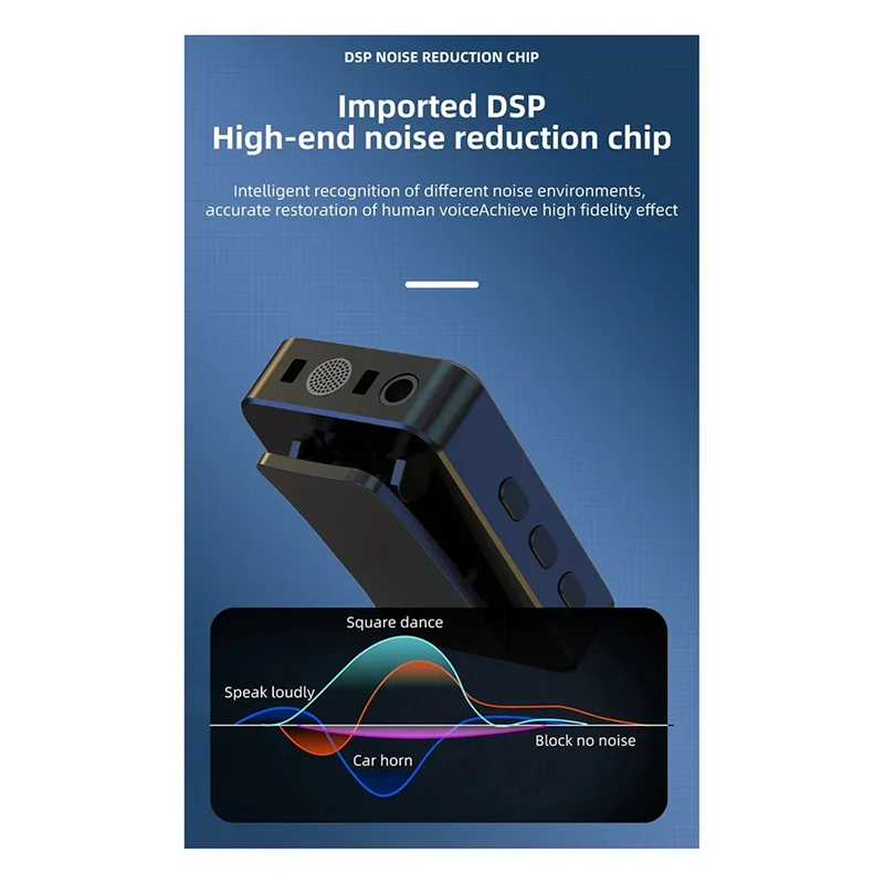 Wireless Lavalier Microphone with Noise Cancellation and LED Display for iPhone, iPad, and Android Devices 1