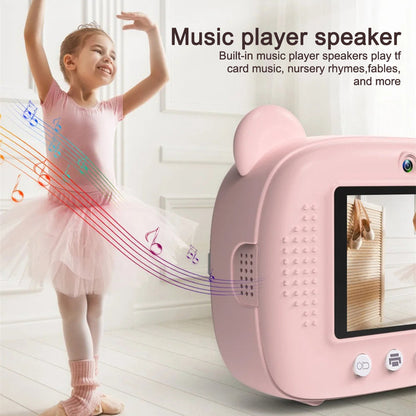 Kid Instant Print Camera - Fun Photography for Kids, Light, Simple to Use, Black & White Prints