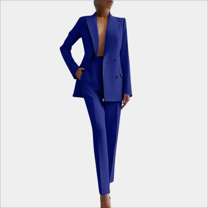 Zeitloser Damenanzug – eleganter Blazer und Slim-Fit Hose, hochwertige Stoffe, für Büro und festliche Anlässe 2
