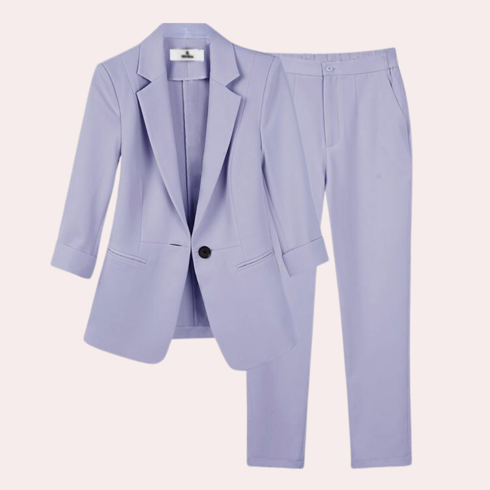 Zeitloser Damenanzug – klassischer Schnitt, hochwertiger Polyester, für festliche Anlässe 5