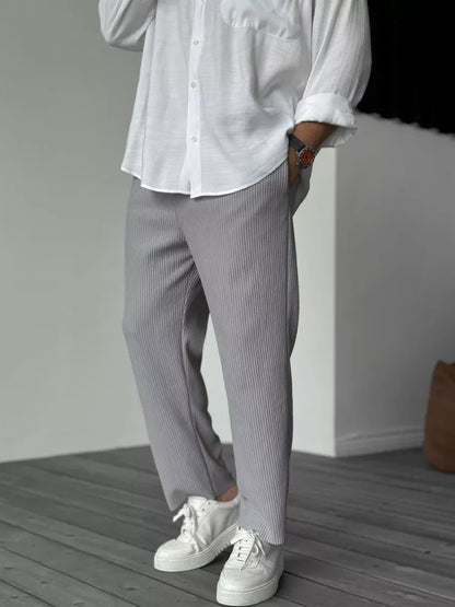 Variant image for Men's Trousers - Soft Luxury Tailored Pants for Everyday Wear, Premium Fabric, Tailored Fit, Classic Style-13