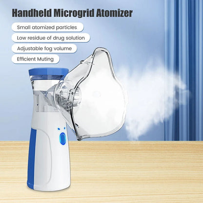 Nebulizer2025 Edition Travel-Friendly Mini Mesh Nebulizer For Adults And Kids Quiet On The Go Inhaler Back To School