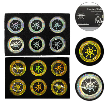EMF 6-Pack Sticker Anti Radiation Protection for Cell Phones, Tablets, Laptops, Routers
