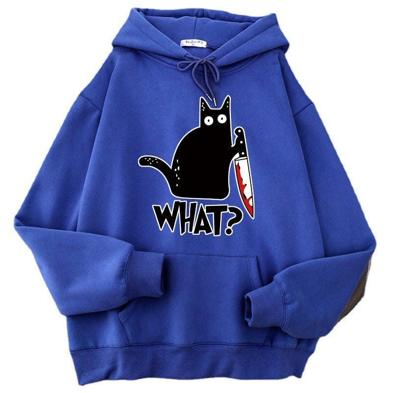 Men’s Oversized Hoodie - Graphic Pullover, Wool Lined Casual