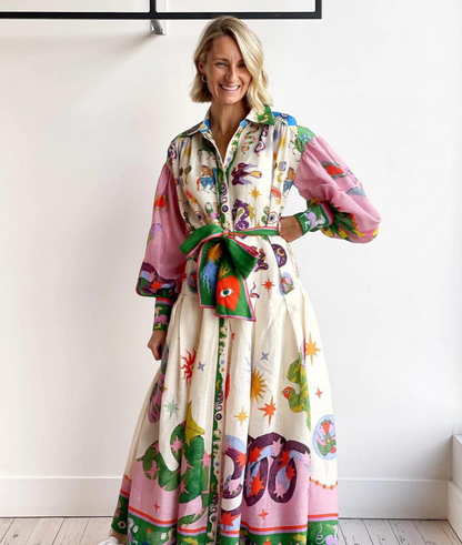 Variant image for Elegant Italian Maxi Dress for Women with Flattering Silhouette and Versatile Style, Perfect Long Dress for Any Occasion-1