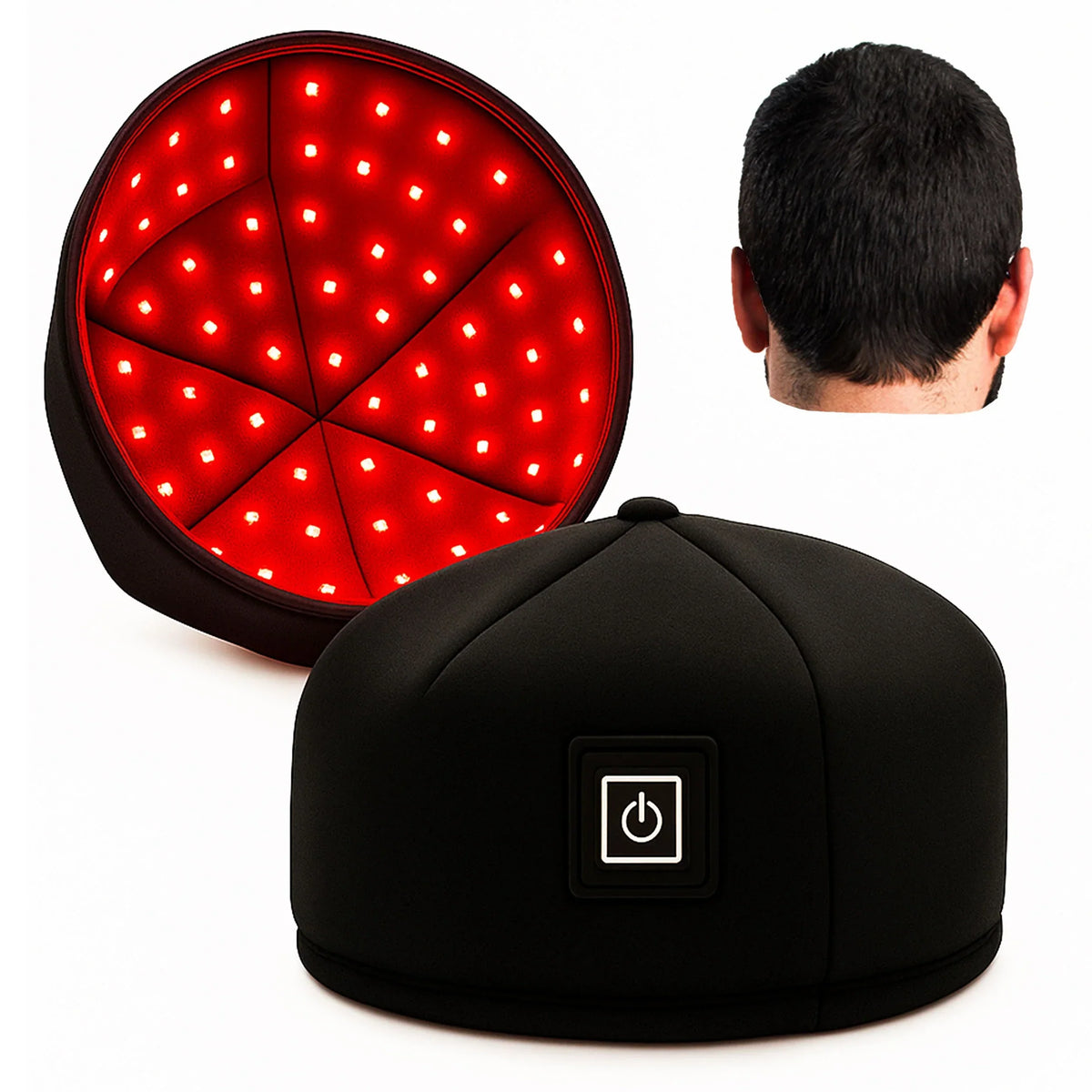 Red Light Therapy Cap Hair Growth Helmet Pain Free At Household