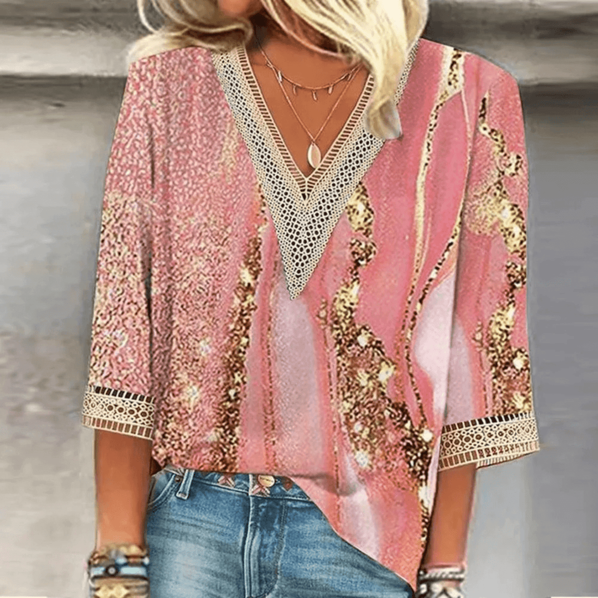Variant image for Elegant Light Silk Blouse for Women with Flattering Cut and Breathable Fabric in Multiple Colors-11