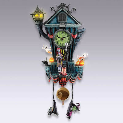 Clock Staring Resin Pendant Ornament Gothic Halloween
