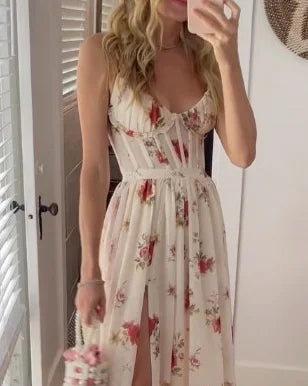 Elegant Sleeveless White Midi Dress for Women, Versatile Satin Style for Day and Evening Wear-4
