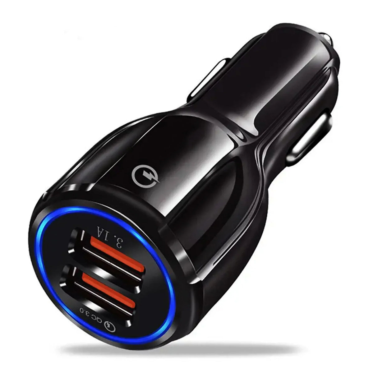 Usb Car Charger Dual Port Fast Charging Travel-Friendly Adapter