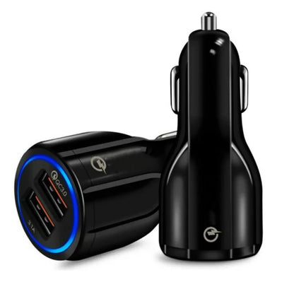 Usb Car Charger Dual Port Fast Charging Travel-Friendly Adapter