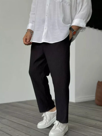 Variant image for Men's Trousers - Soft Luxury Tailored Pants for Everyday Wear, Premium Fabric, Tailored Fit, Classic Style-7