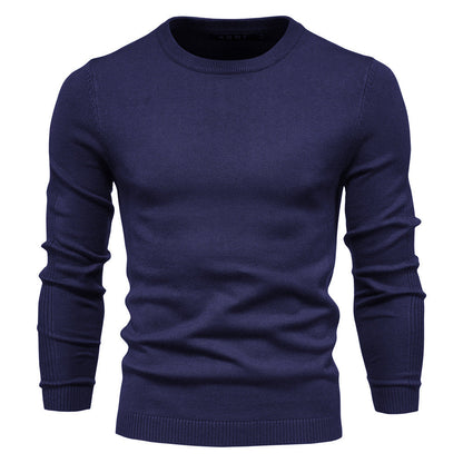 Plush Men's Turtleneck Sweater - Slim Fit Viscose Winter