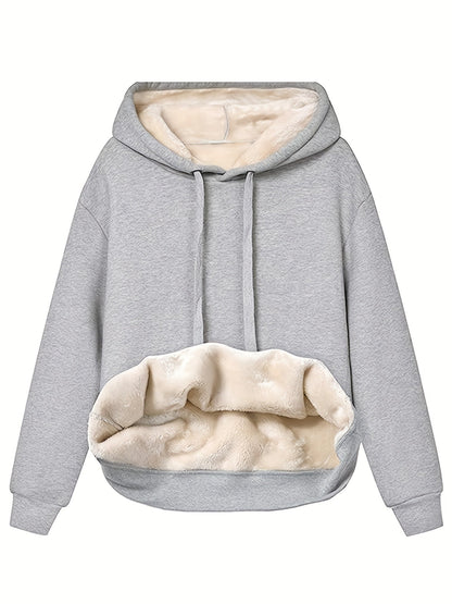 Women’s Insulating Hoodie - Relaxed Pullover, Fleece