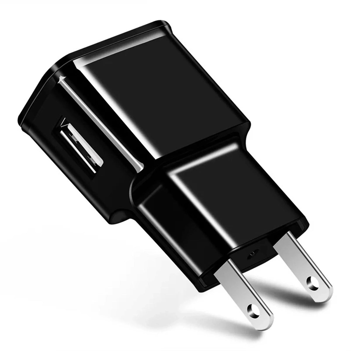 USB Wall Charger Travel-Friendly Black Fast Phone Charger Dependable