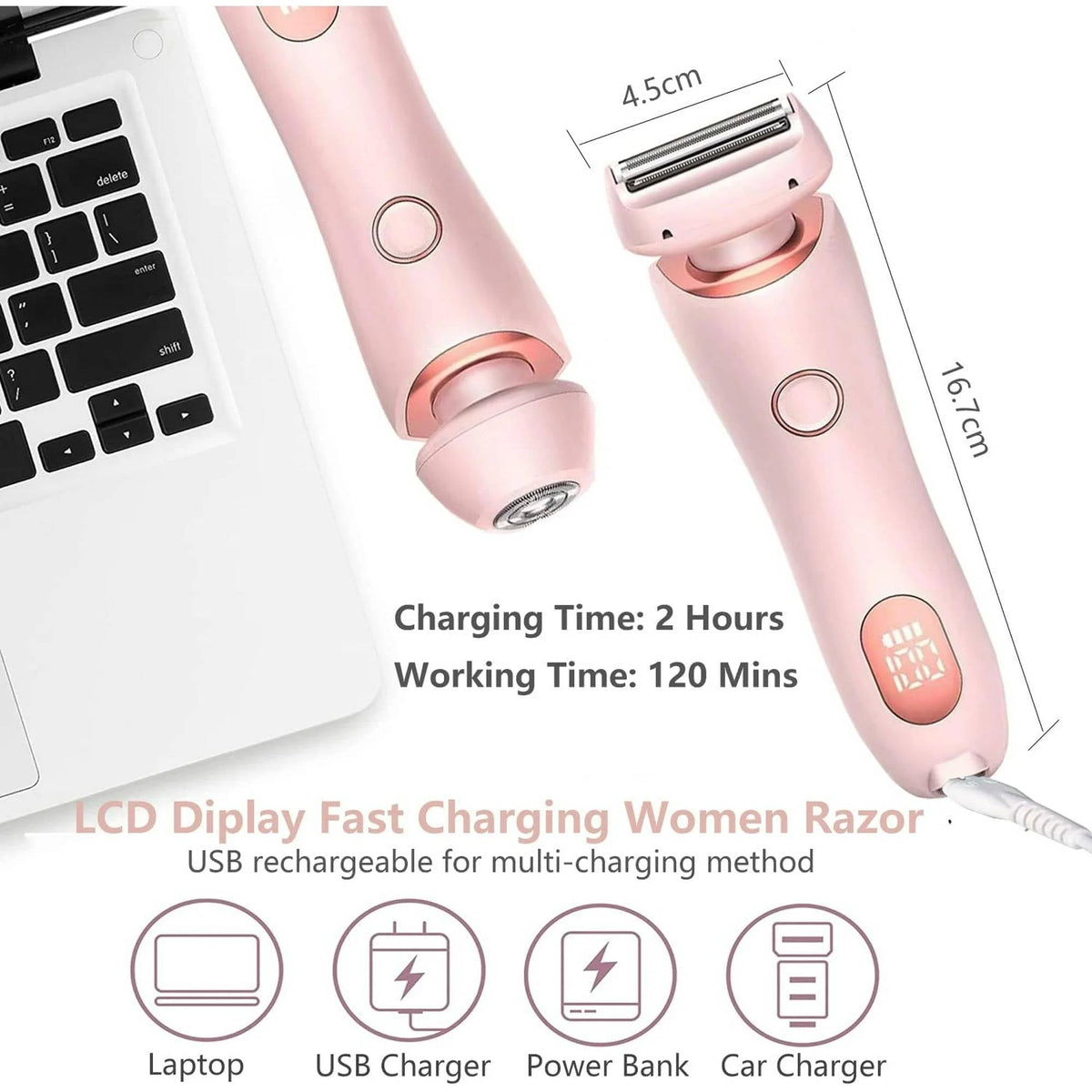 Motor-Driven Shaver 3D Floating Blade Dual-Head Water-Resistant Wet Dry Use Gentle Painless Hair Removal Fall 2025 Self-Maintenance Gift