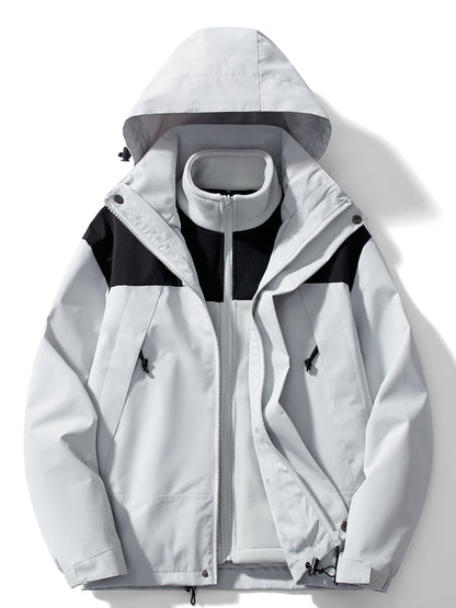 Water-Resistant Women’s 3-in-1 Jacket - Relaxed Fleece Winter