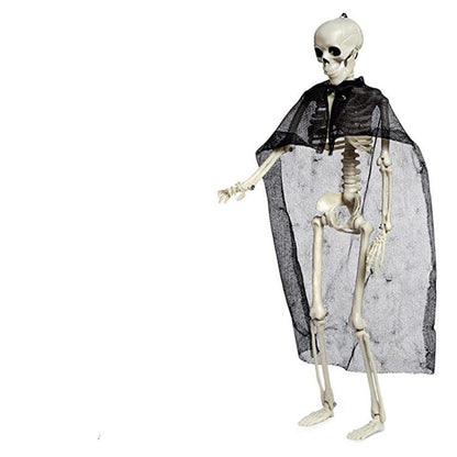 Plastic Halloween Skeleton Couple Props Wedding Veil Decor