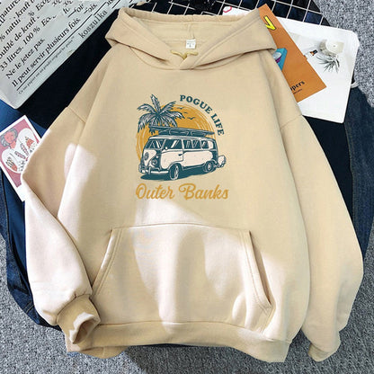 Cozy Oversized Unisex Hoodie - Pullover, Polyester, Casual