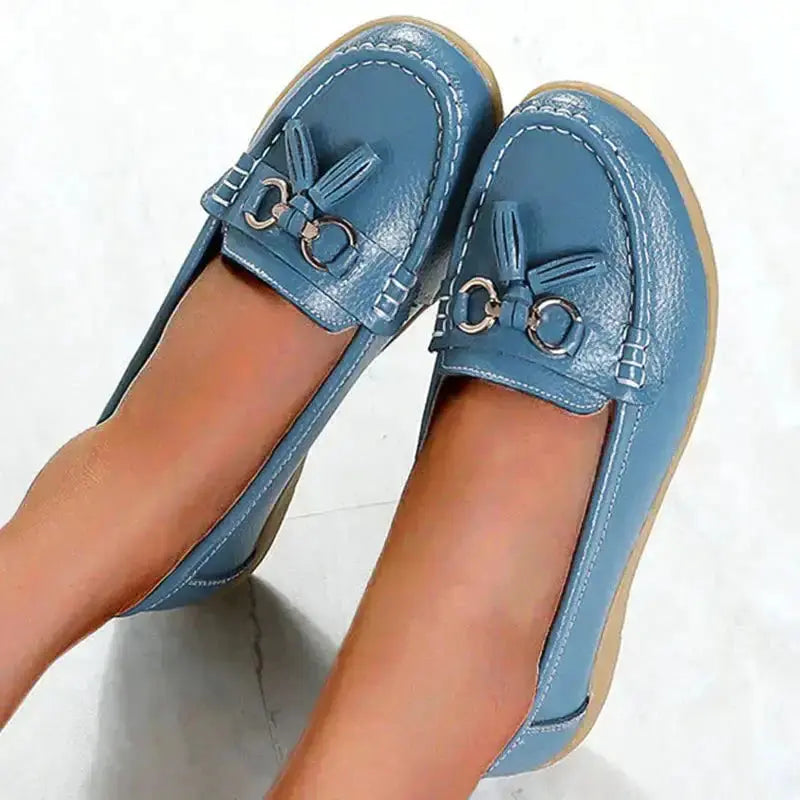 Variant image for Women's Orthopedic Moccasins, Breathable PU Leather Ladies Moccasin Shoes for Comfort and Support-24