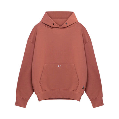 Relaxed Oversized Men's Pullover Hoodie - Cotton, Casual