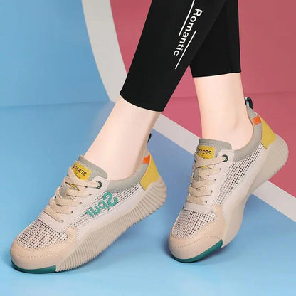 Plush durable women's sneakers - low-cut, genuine leather upper, for running daily workouts