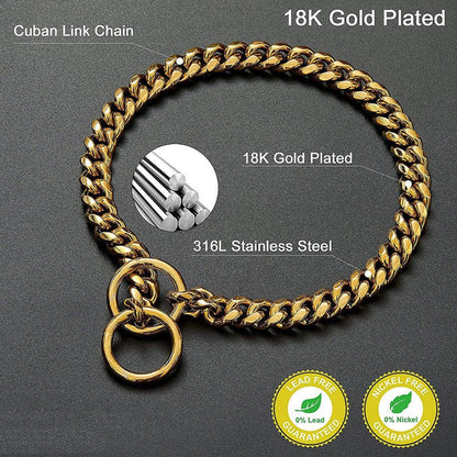 Heavy Duty Chain, Chew-Resistant, Sturdy Pet Accessory for Regular Walks Fall 2025 Gift – Dog Chain Collar