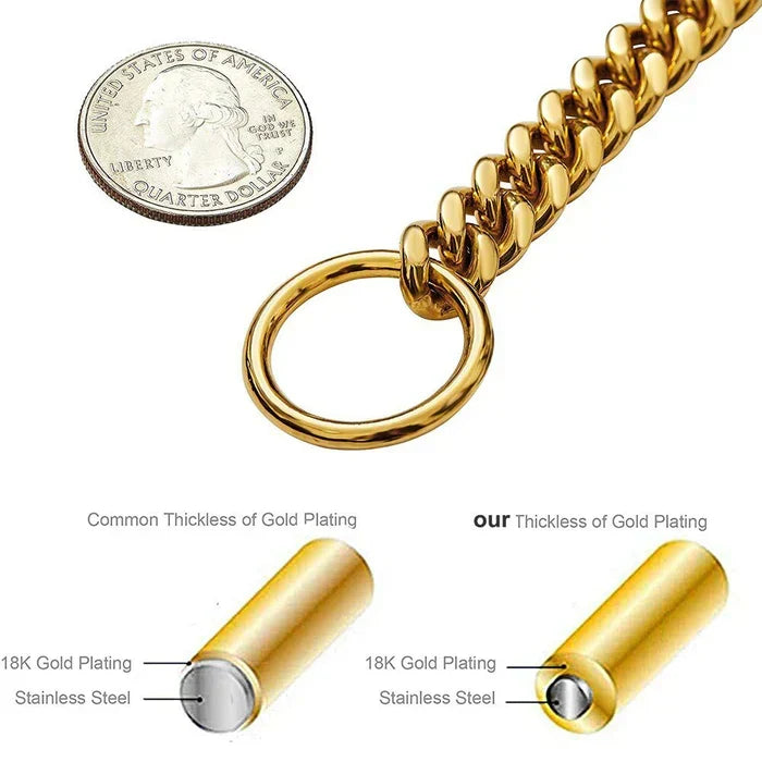 Heavy Duty Chain, Chew-Resistant, Sturdy Pet Accessory for Regular Walks Fall 2025 Gift – Dog Chain Collar