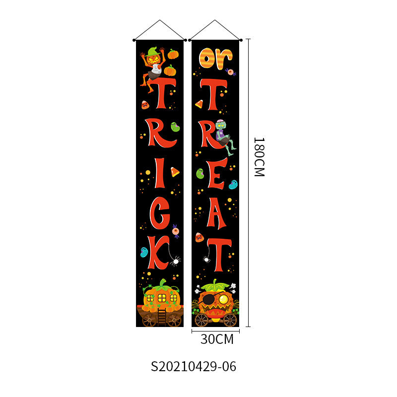 Doorway Halloween Banners Pair Oxford Cloth 180x30cm