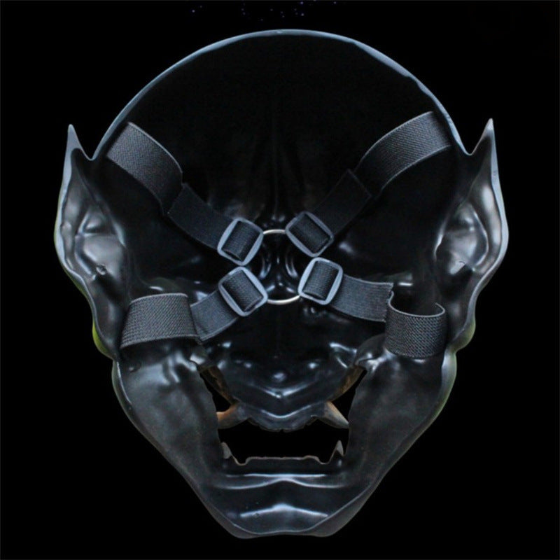 Resin2025 Edition Demon Mask Full Face Horned Cosplay Halloween